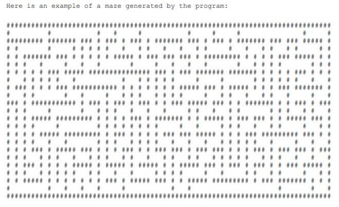 Objectives Write a recursive maze generator in | Chegg.com