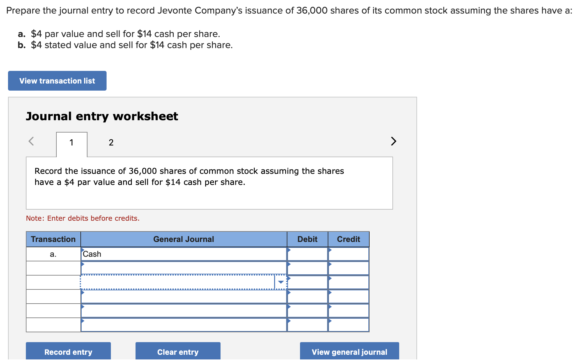Solved Prepare the journal entry to record Jevonte Company's | Chegg.com