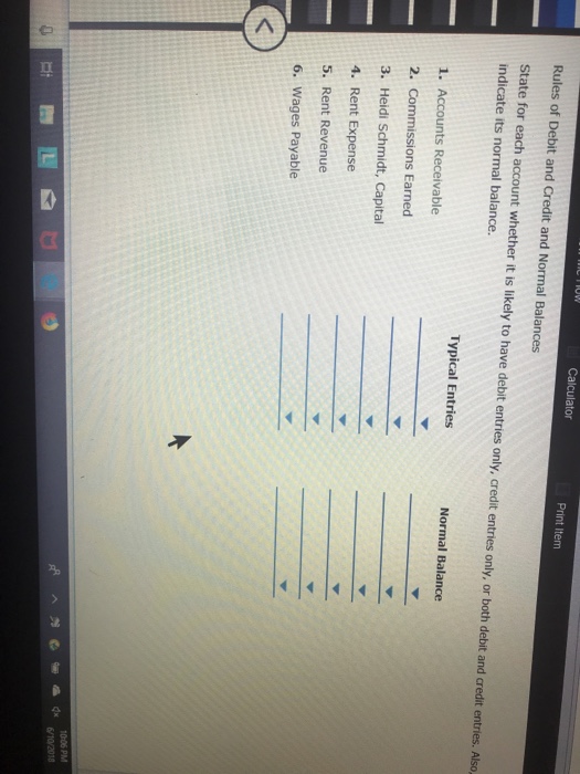 solved-print-item-rules-of-debit-and-credit-and-normal-chegg