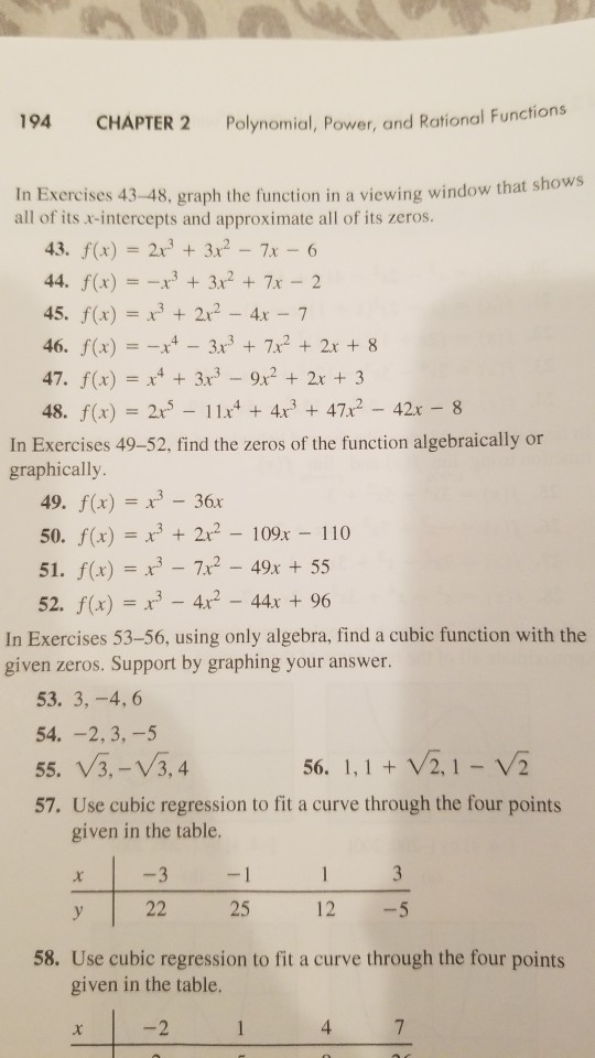 194 Chapter 2 Polynomial Power And Rational Chegg 