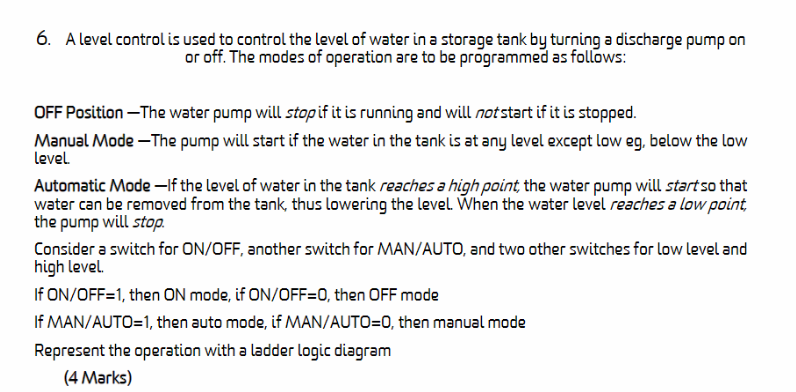 Solved 6. A level control is used to control the level of | Chegg.com