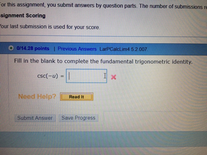 Solved or this assignment, you submit answers by question | Chegg.com