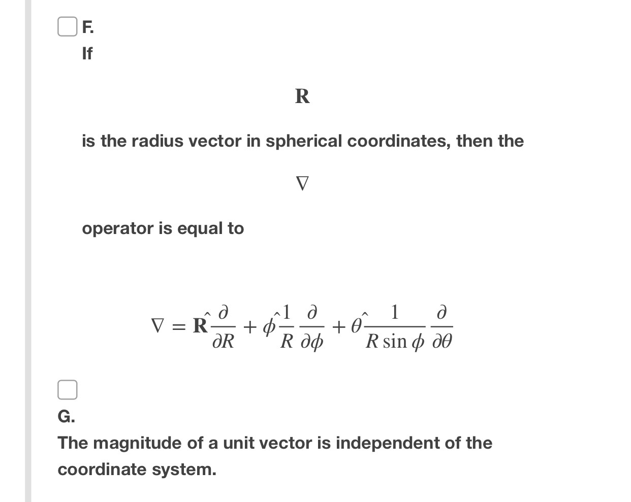 Solved Mark Which Statements Below Are True Using The Fo Chegg Com