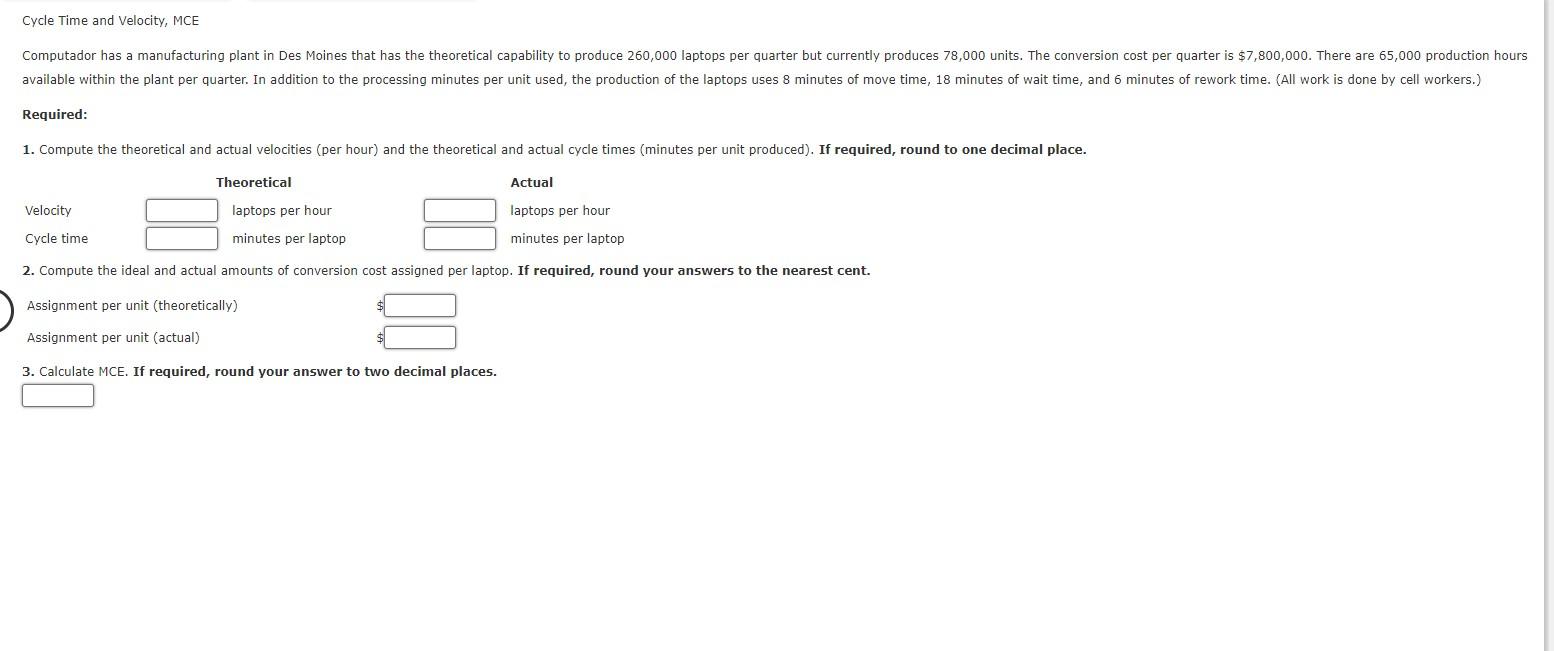 Solved Required: 1. Compute The Theoretical And Actual | Chegg.com