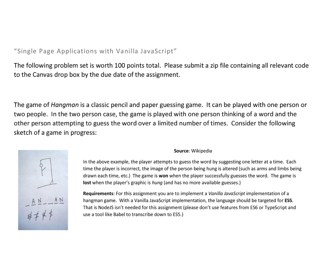 Single Page Applications with Vanilla JavaScript" The | Chegg.com
