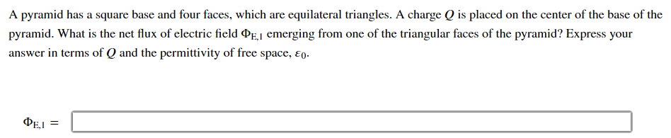 Solved A pyramid has a square base and four faces, which are | Chegg.com