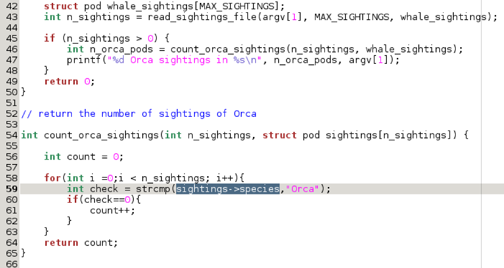 Solved 5#include 6#include 7 8#define MAX SPECIES NAME | Chegg.com