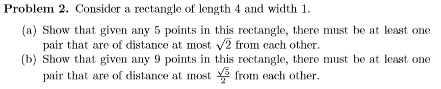 Solved Problem 2. Consider a rectangle of length 4 and width | Chegg.com