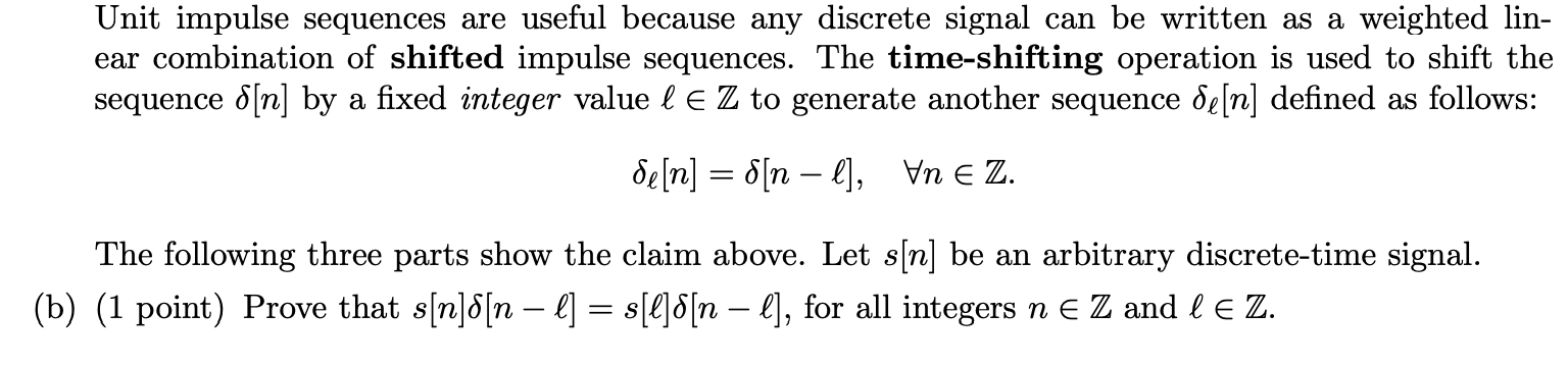 Solved One of the most basic discrete-time signals is the | Chegg.com