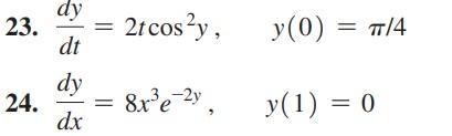 Solved In Problems 1-6, determine whether the given | Chegg.com