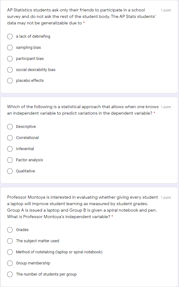 Solved Research Methods Which of the following is the | Chegg.com
