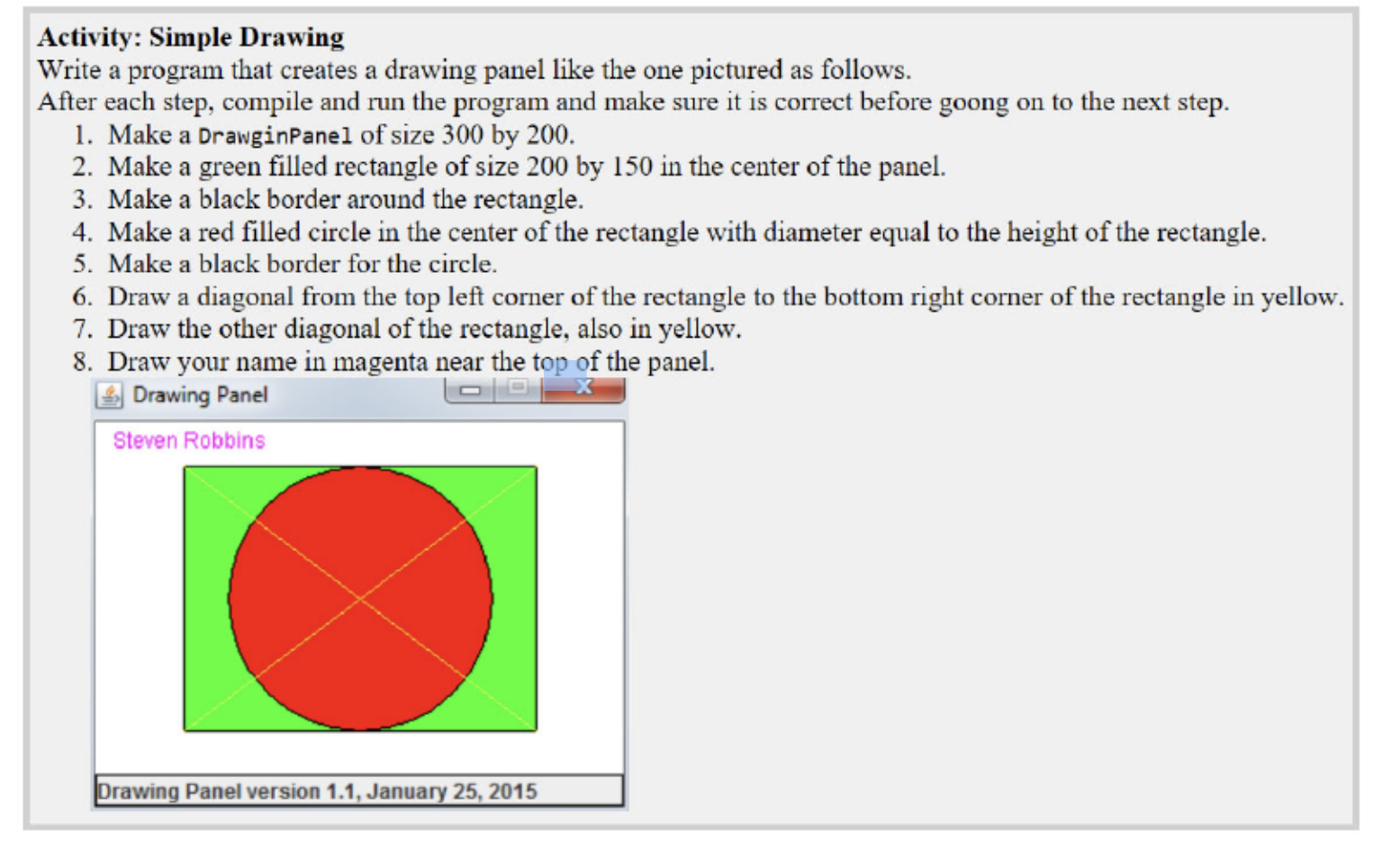 Solved Provide the code for the prompt in java using | Chegg.com