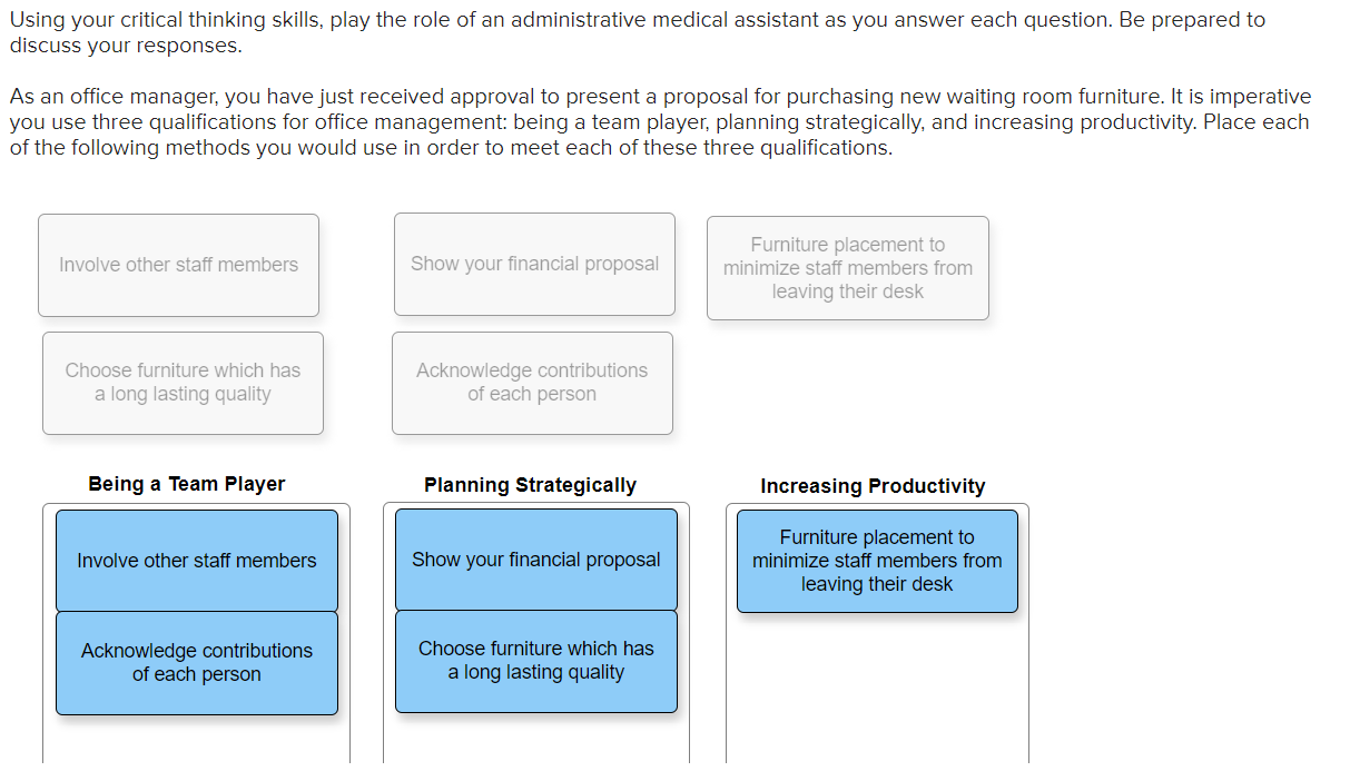 Solved Using your critical thinking skills, play the role of | Chegg.com