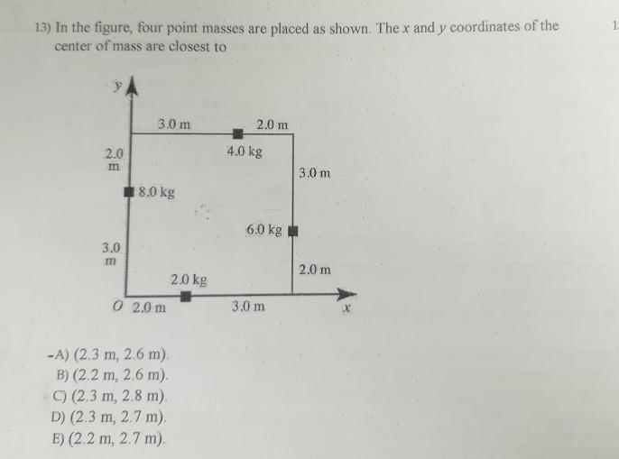 Solved 12) A car heading north collides at an intersection