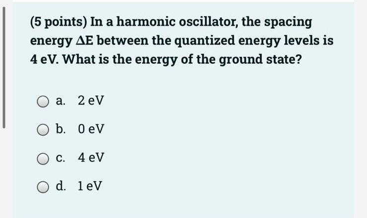 Solved (5 points) The ground state and the first three | Chegg.com