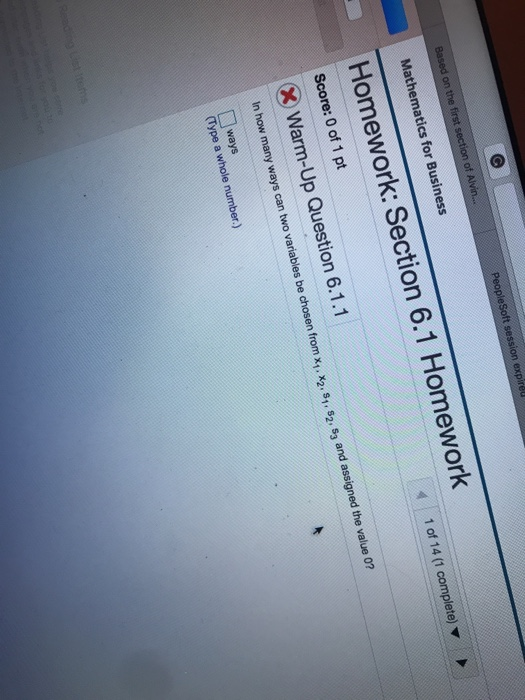 Solved PeopleSoft session expired Based on the first section