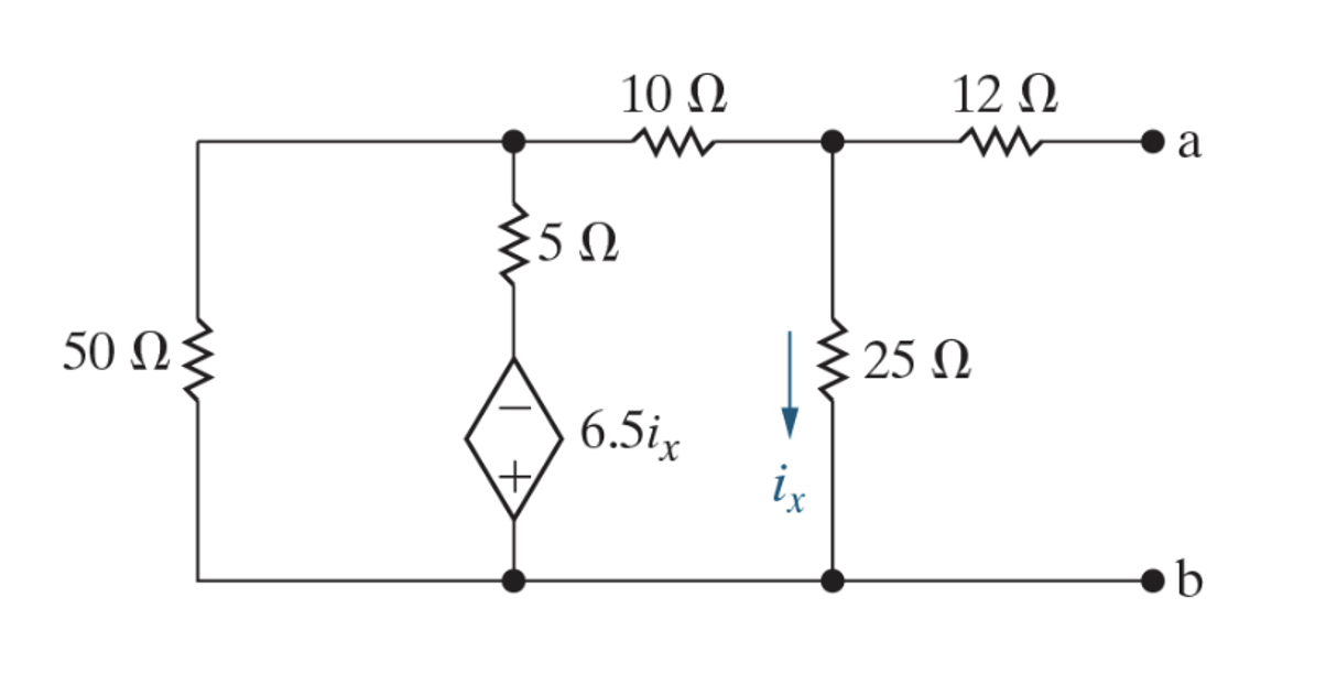 Solved Find the thevenin equivalent with respect to nodes a | Chegg.com