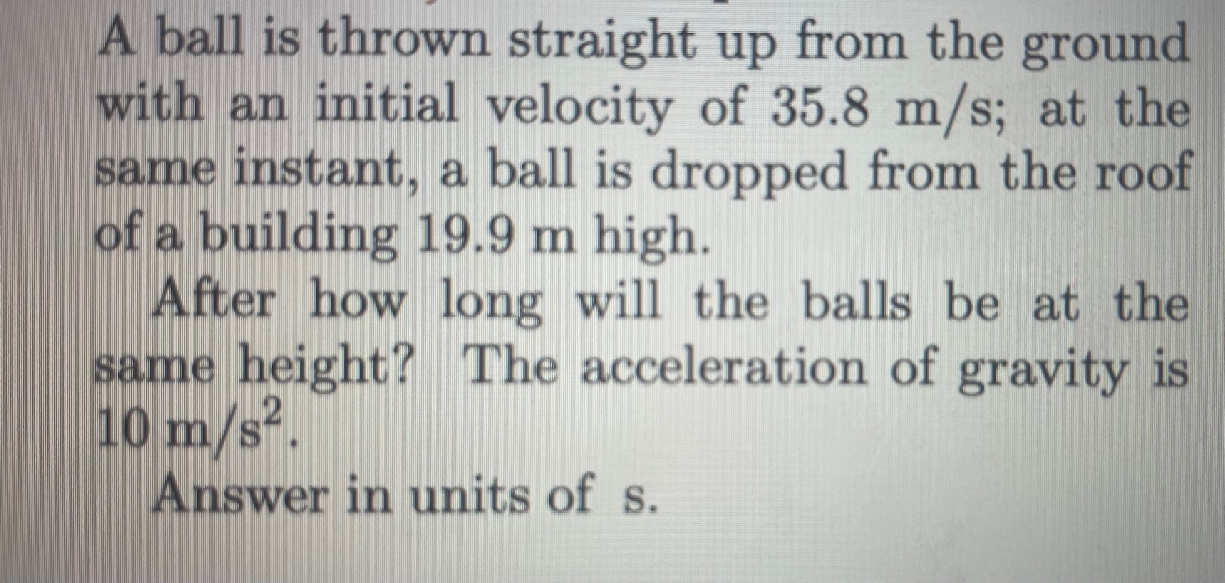 Solved A ball is thrown straight up from the ground with an | Chegg.com