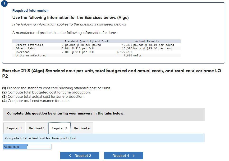 Solved Required information Use the following information | Chegg.com