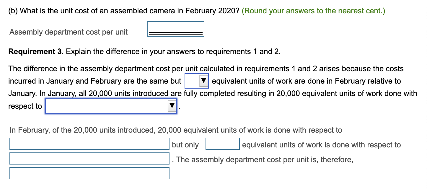 Solved Shutter, Inc. manufactures digital cameras. It has | Chegg.com