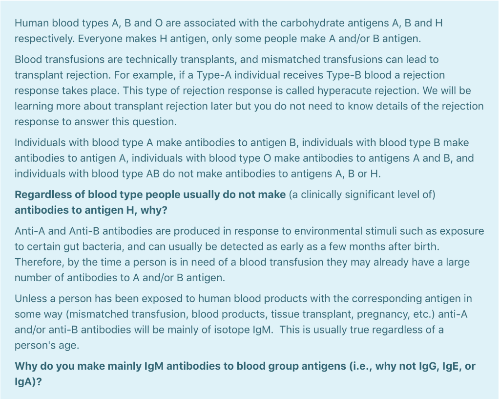 Solved Human Blood Types A, B And O Are Associated With The | Chegg.com