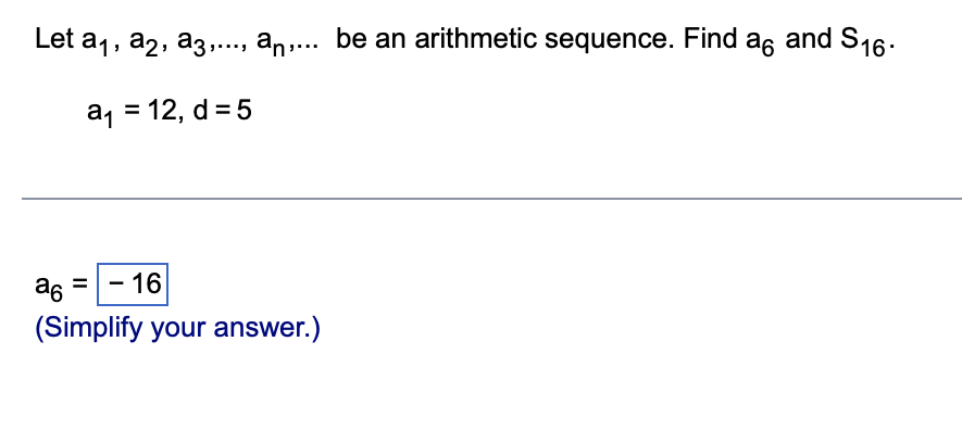 Solved Let A1a2a3an Be An Arithmetic Sequence Find 5511