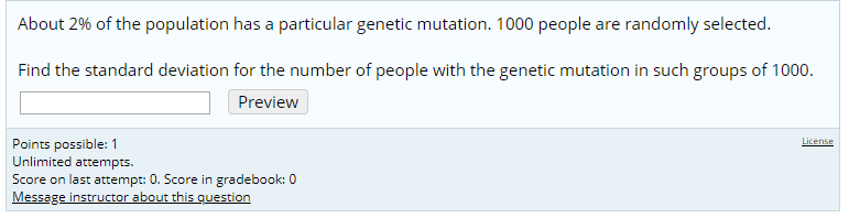 Solved About 4% of the population has a particular genetic | Chegg.com