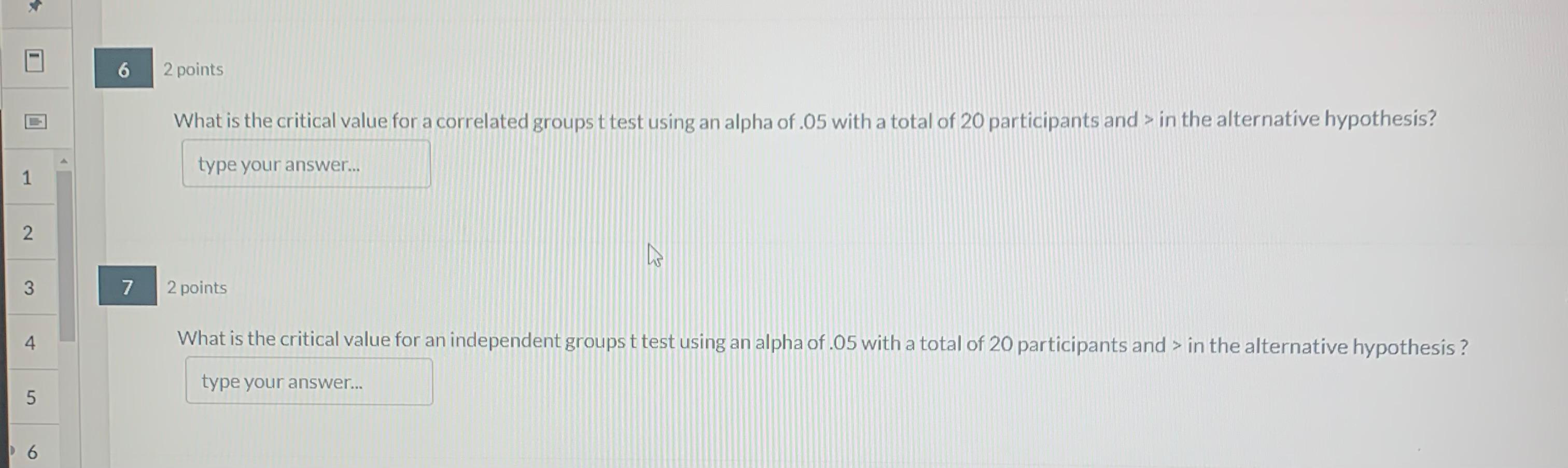 Solved What is the critical value for a correlated groups t | Chegg.com