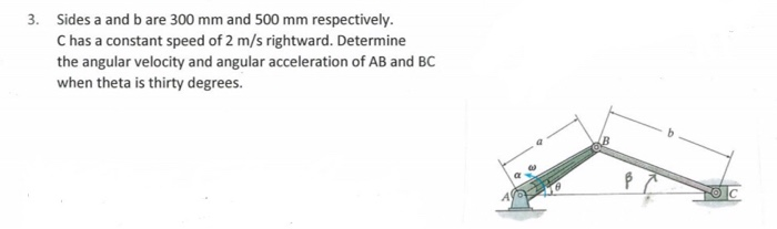 Solved Determine the angular velocity and angular | Chegg.com