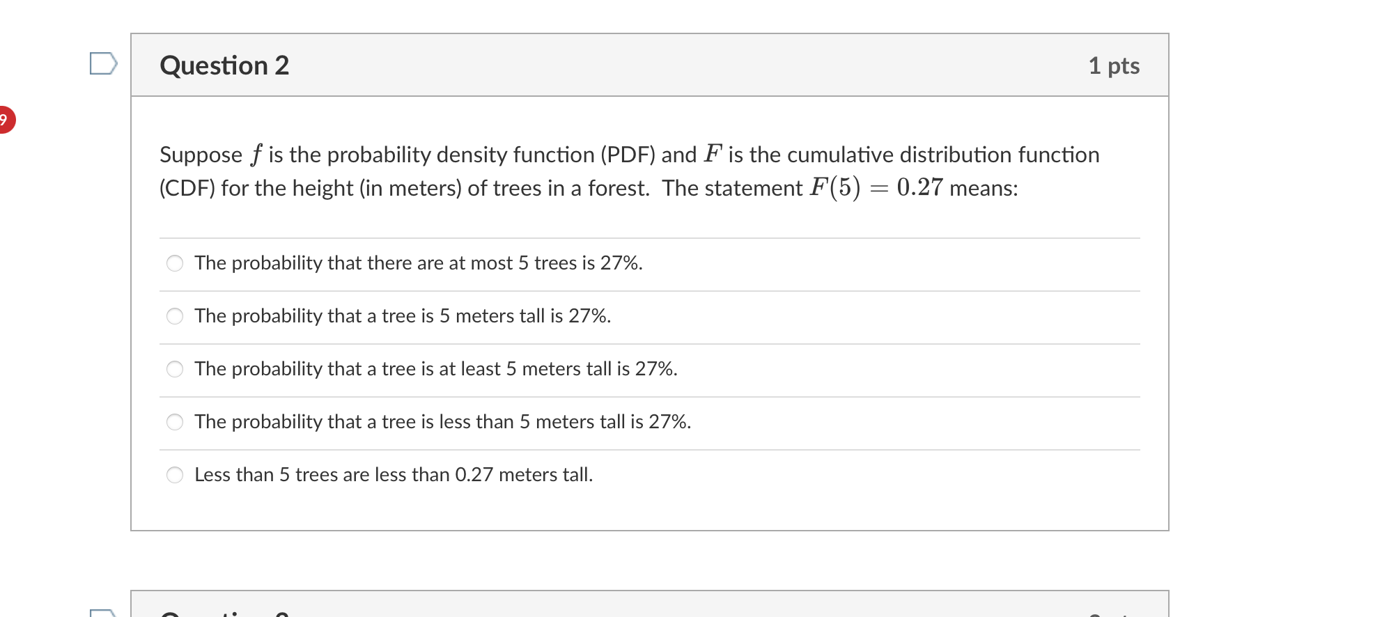 Solved Suppose f is the probability density function (PDF) | Chegg.com
