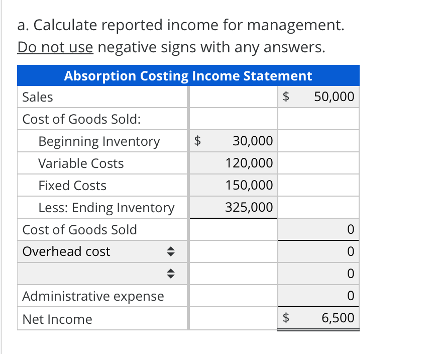 cogs income statement cogs income statement
