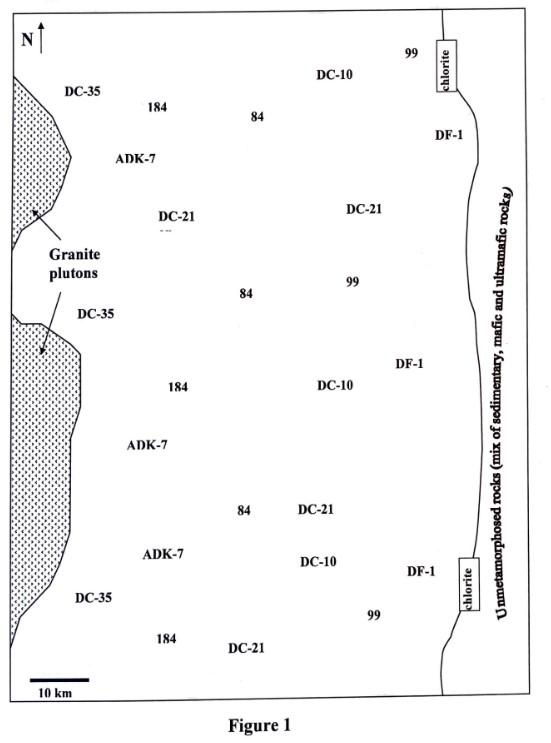 Solved Figure 1 shows a map of a where eight of the samples 