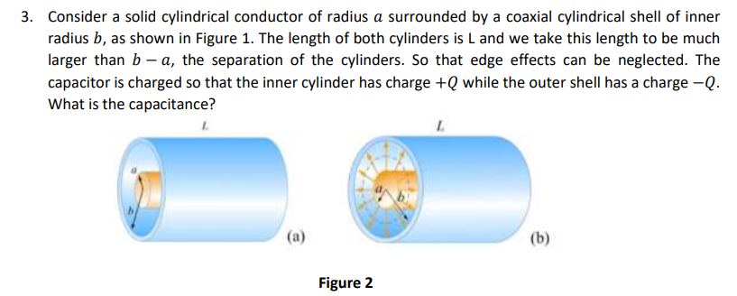 Solved Consider a solid cylindrical conductor of radius a | Chegg.com
