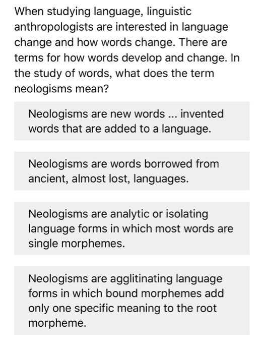 Solved When Studying Language Linguistic Anthropologists Chegg
