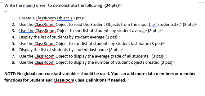 Solved . Problem Write a program that creates Student | Chegg.com
