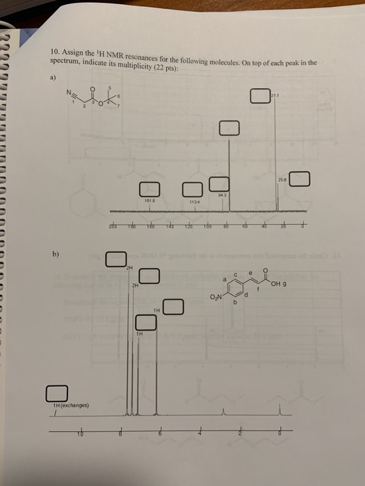Solved Total points 100 pts 1. For each of the following | Chegg.com