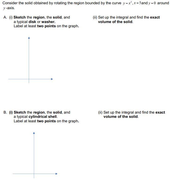 Solved Consider the solid obtained by rotating the region | Chegg.com