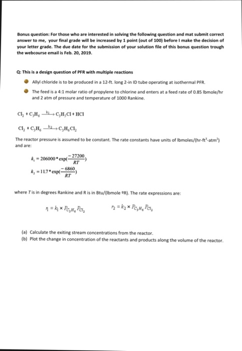 Bonus Question Science Bonus question: For those who are interested in | Chegg.com