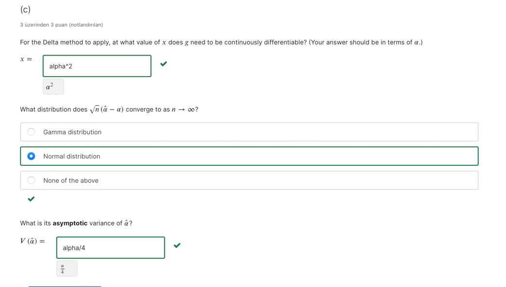 Solved (c) 3 üzerinden 3 puan (notlandırılan) For the Delta | Chegg.com
