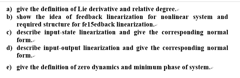 Solved a) give the definition of Lie derivative and relative | Chegg.com