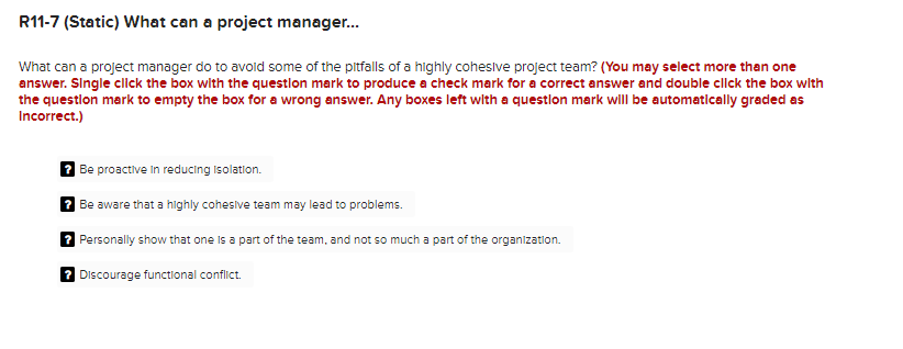 Solved Why should a project manager emphasize group rewards | Chegg.com