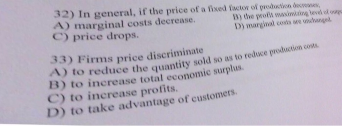 solved-32-in-general-if-the-price-of-a-fixed-factor-of-chegg