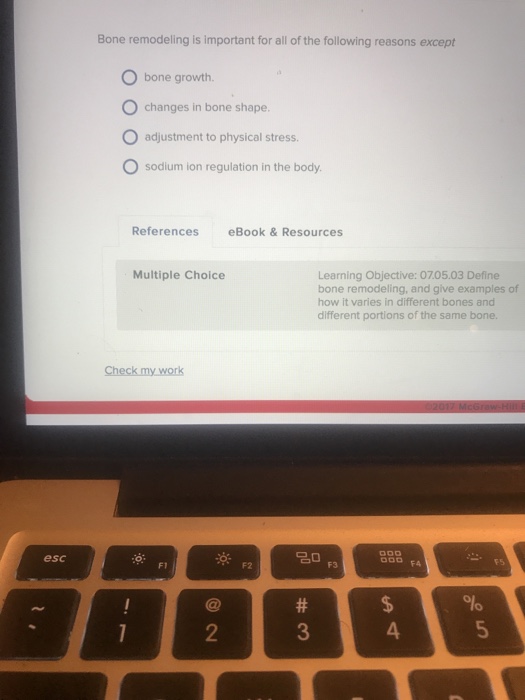 Solved Bone remodeling is important for all of the following | Chegg.com