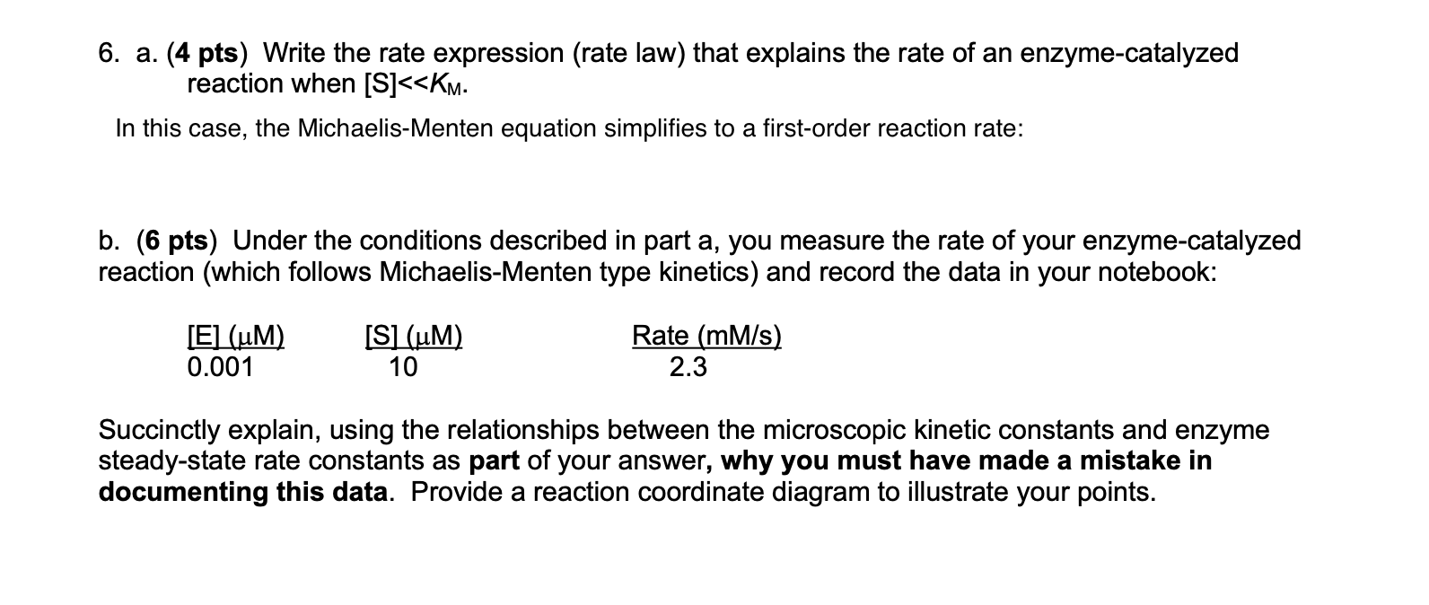 Solved a. ﻿Write the rate expression (rate law) ﻿that | Chegg.com