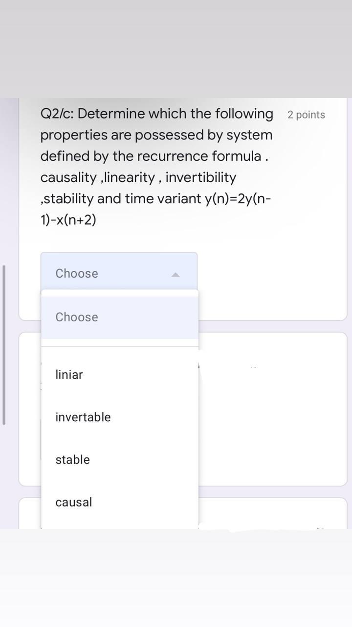 Solved Q2/c: Determine which the following 2 points | Chegg.com