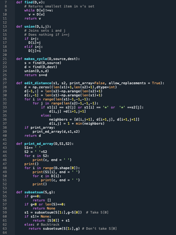 Solved Using the functions at the top of the code snippet | Chegg.com