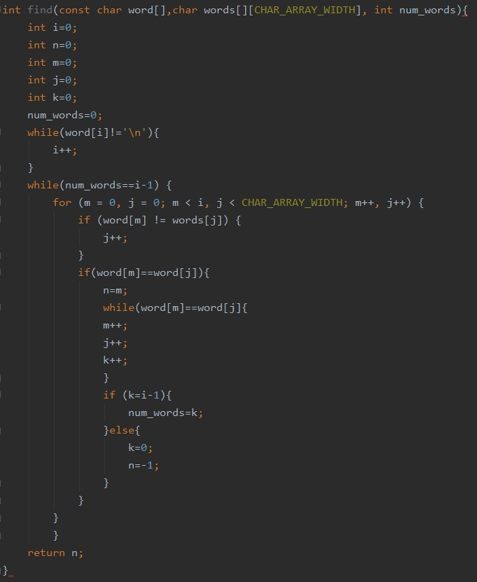 Solved find This function takes 3 arguments: • word: a null | Chegg.com