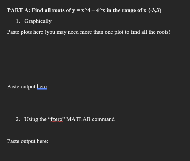 part-a-find-all-roots-of-y-x-4-4-x-in-the-range-of-chegg
