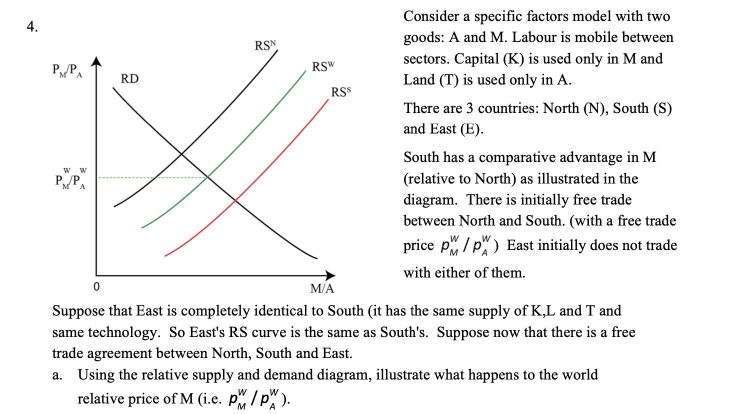 4. RSN PMPA RSW RD RSS Consider a specific factors | Chegg.com