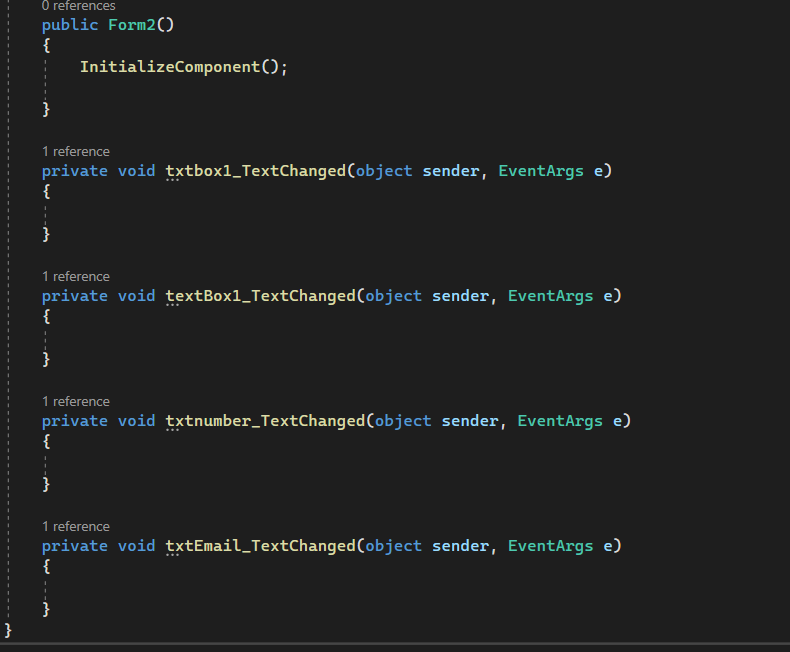 Solved C#I have the pic for form 2 and this code below for | Chegg.com